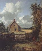 John Constable A cottage in a cornfield oil painting artist